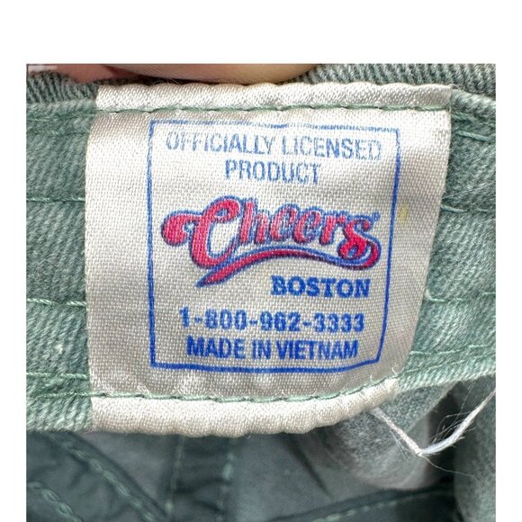 Vintage Cheers Boston Tv Show Licensed Washed Denim Baseball Cap Strapback Y2K - Picture 4 of 9